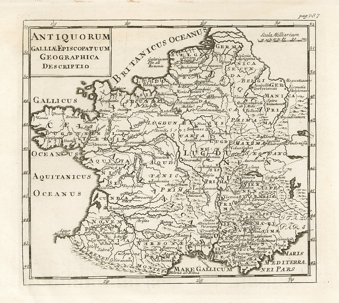 antiquorum galliae eliscopatuum geographica descriptio