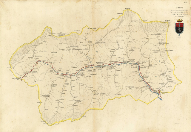 Aosta Dominio originario: ducato 1238. Viscontato d'Aosta ceduto dai conti …
