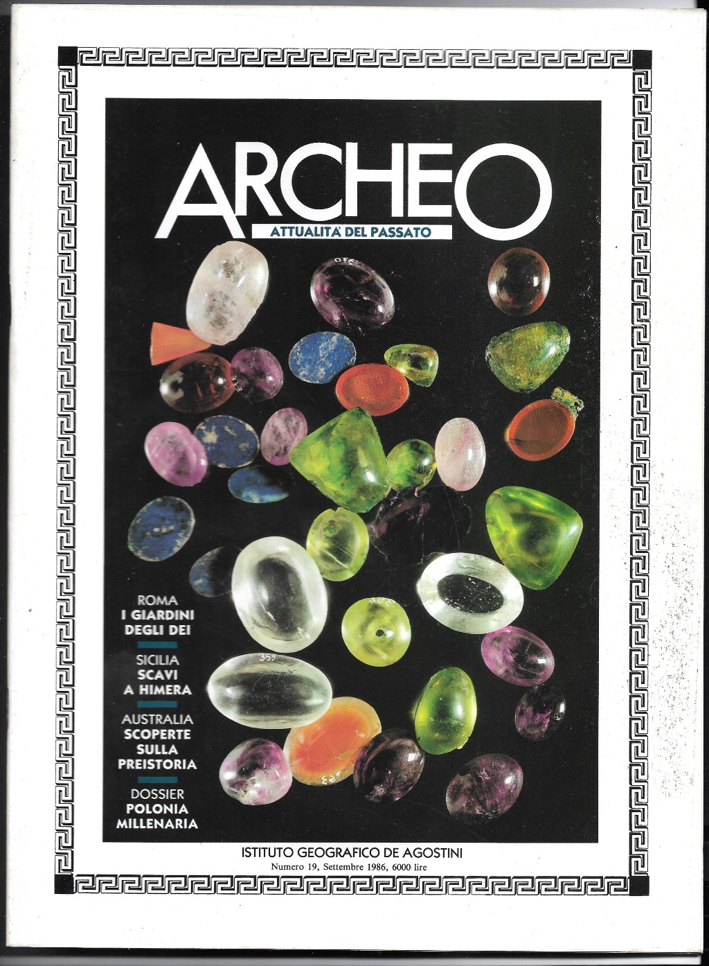 Archeo attualità del passato Numero 19 Settembre 1986