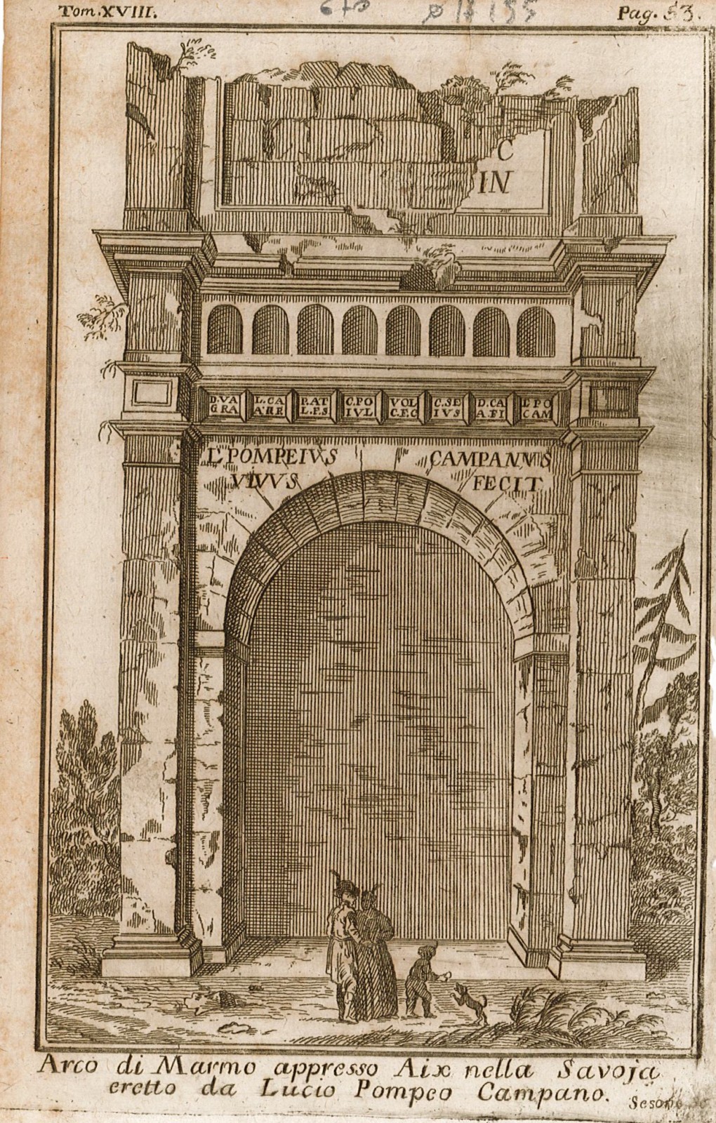 Arco di Marmo appresso Aix nella Savoja .