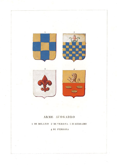 Arme Avogadro / 1 di Milano - 2 di Verona …