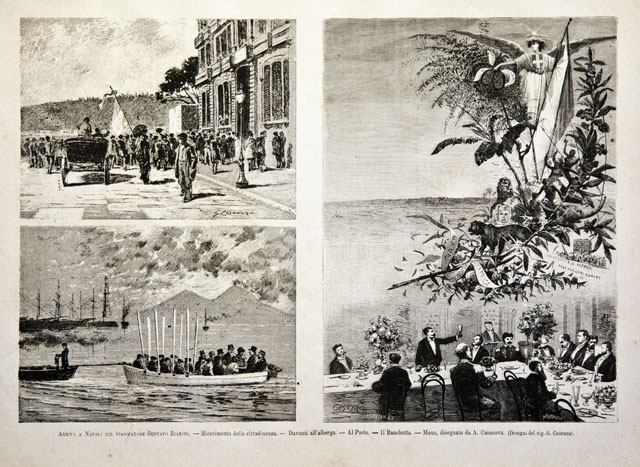 Arrivo a Napoli del viaggiatore Gustavo Bianchi / Ricevimento della …