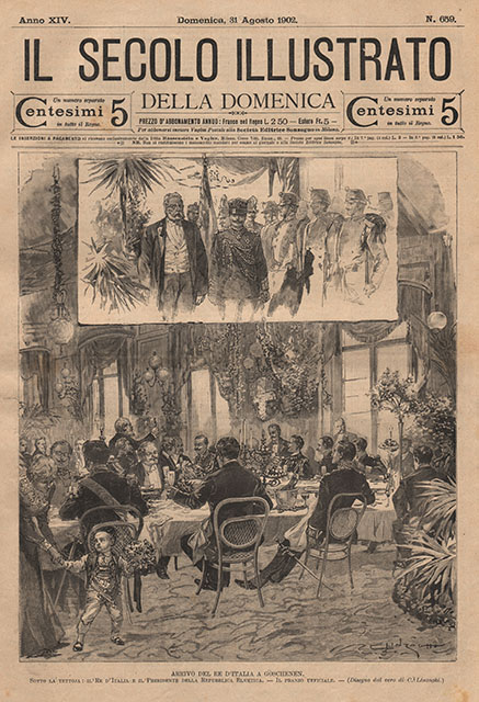 Arrivo del Re d’Italia a Goschenen