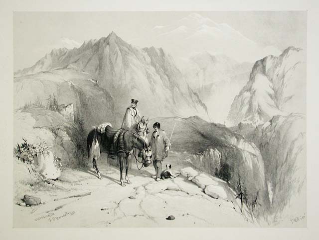 Ascending the / G. St. Bernard / 1838