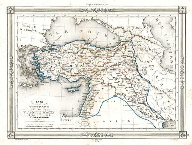 Asie Ottomane ou Turquie d'Asie