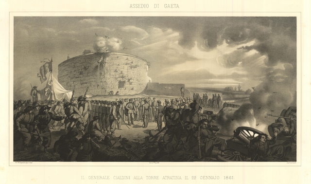 Assedio di Gaeta. Il Generale Cialdini alla Torre Atratina il …