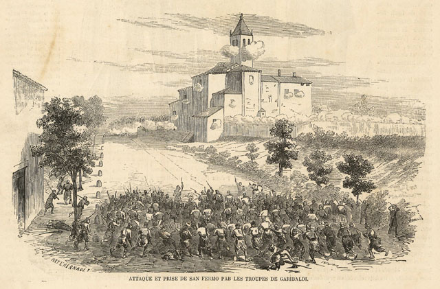 Attaque et prise de San Fermo par les troupes de …