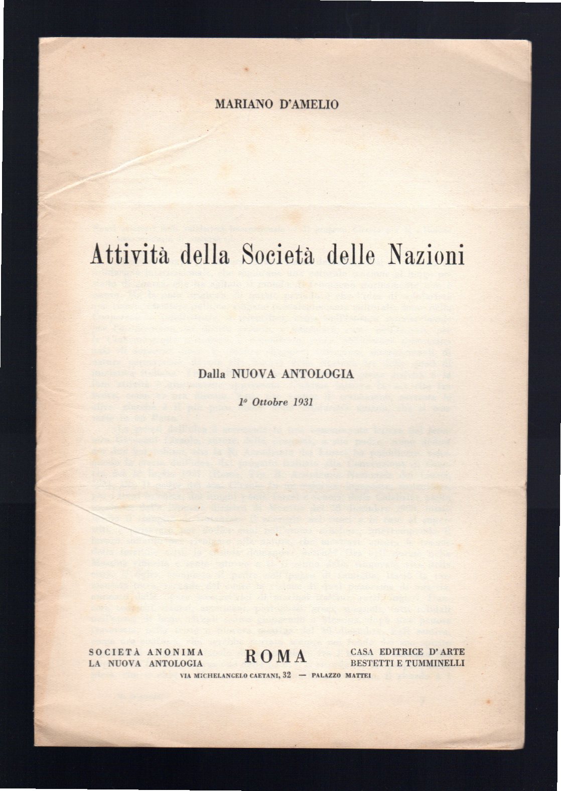 Attività della Società delle Nazioni
