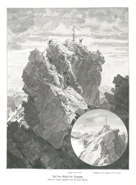 Auf dem Gipfel der Zugspitze