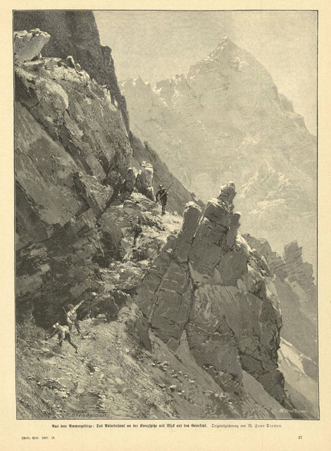 Aus dem Ammergebirge: Das Adlerbrunni au der Kreuzspitze