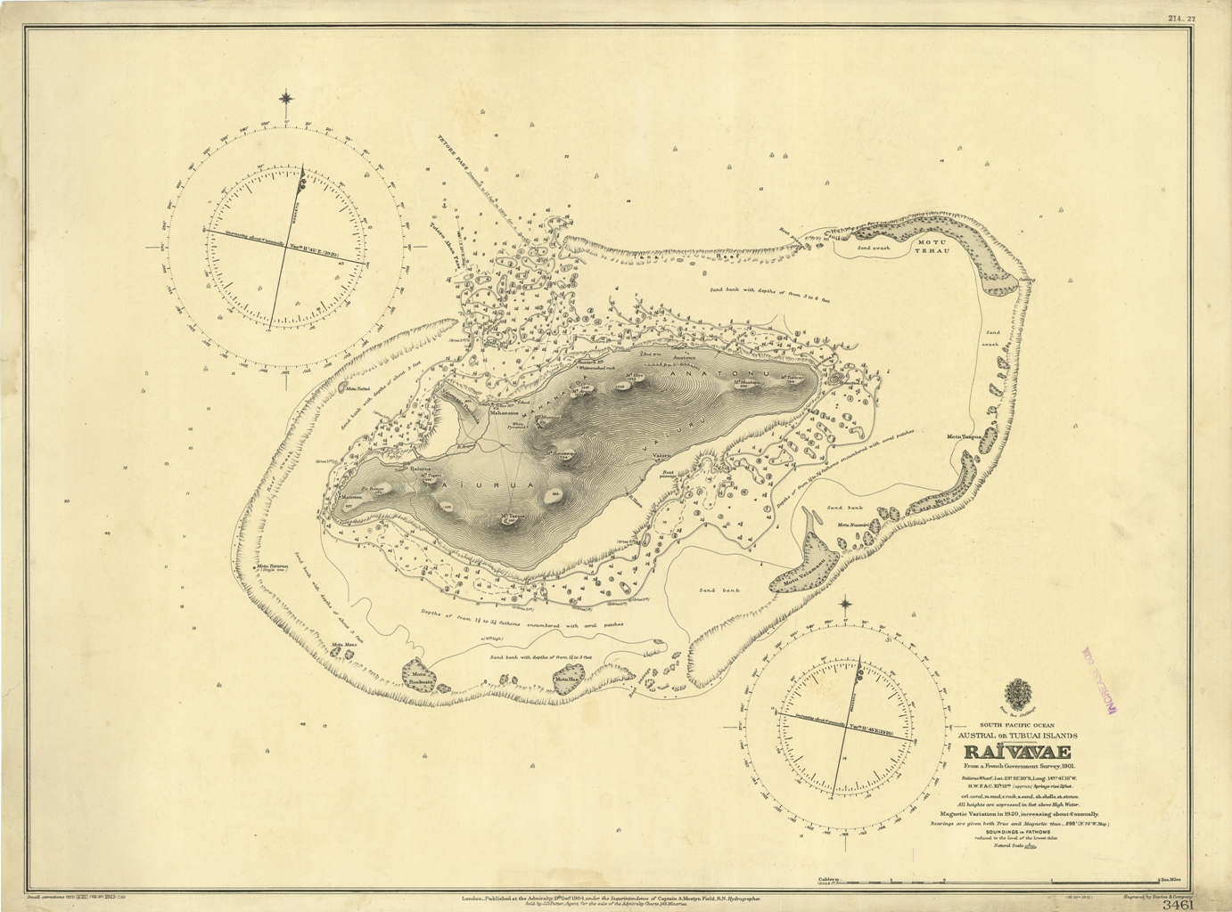 Austral or Tubuai Islands - Raivavae