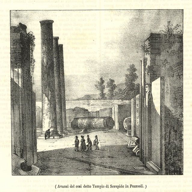 Avanzi del così detto Tempio di Serapide in Pozzuoli