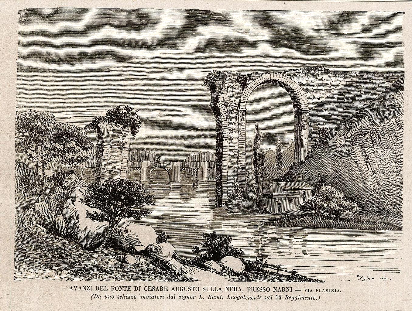 Avanzi del ponte di Cesare Augusto sulla Nera, presso Narni