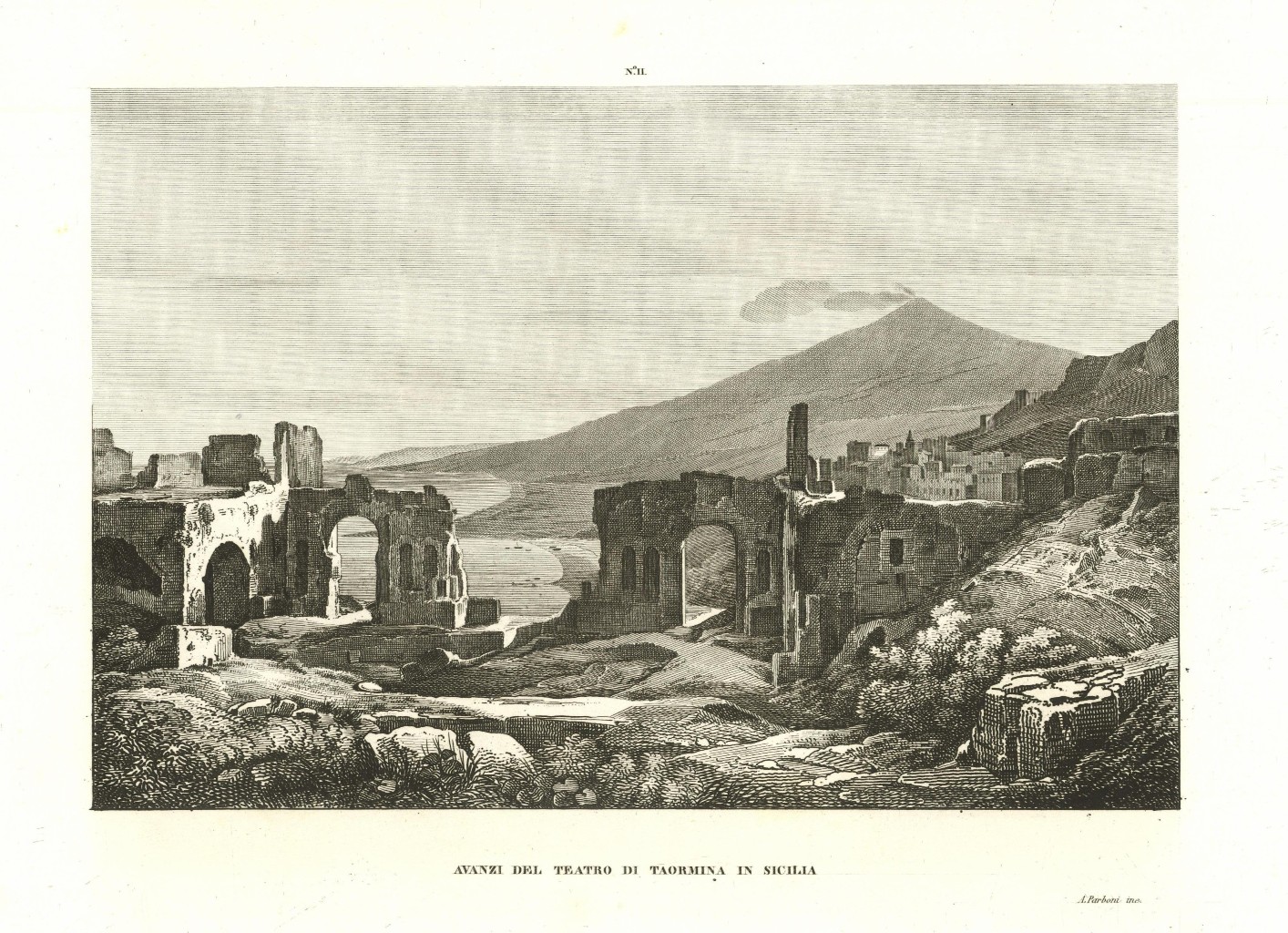 Avanzi del Teatro di Taormina in Sicilia