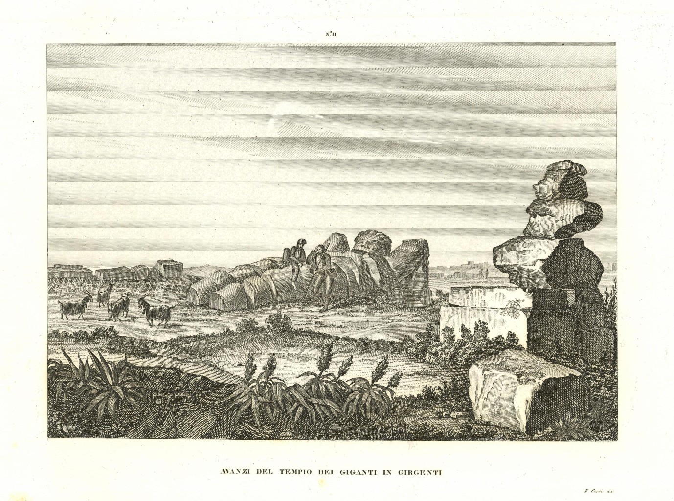 Avanzi del Tempio dei Giganti in Girgenti