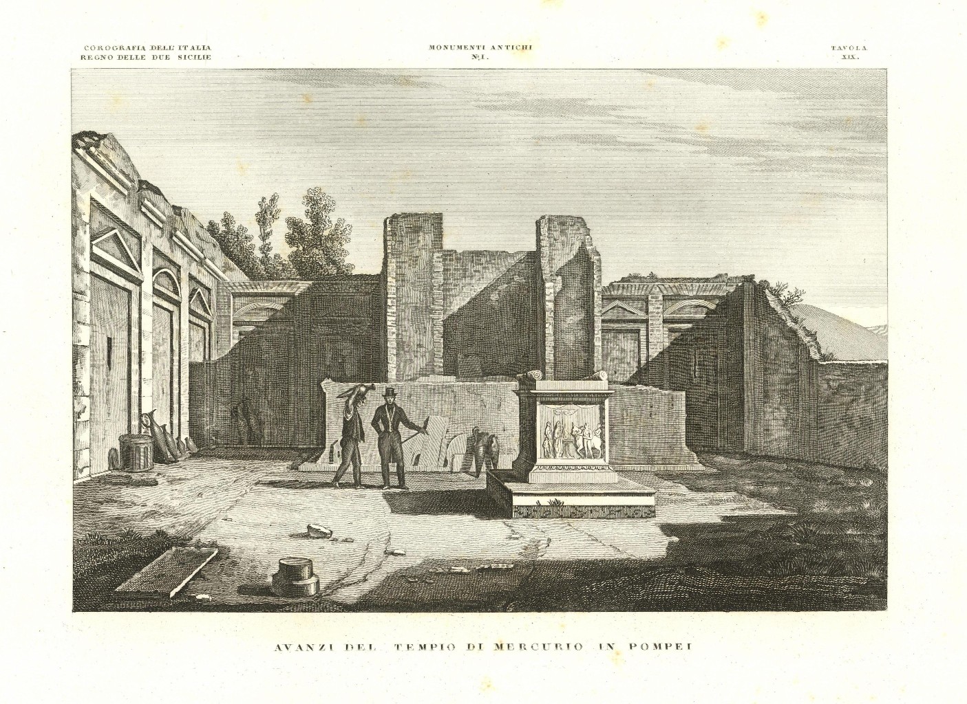 Avanzi del Tempio di Mercurio di Pompei