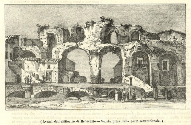 Avanzi dell'anfiteatro di Benevento - Veduta presa dalla parte settentrionale