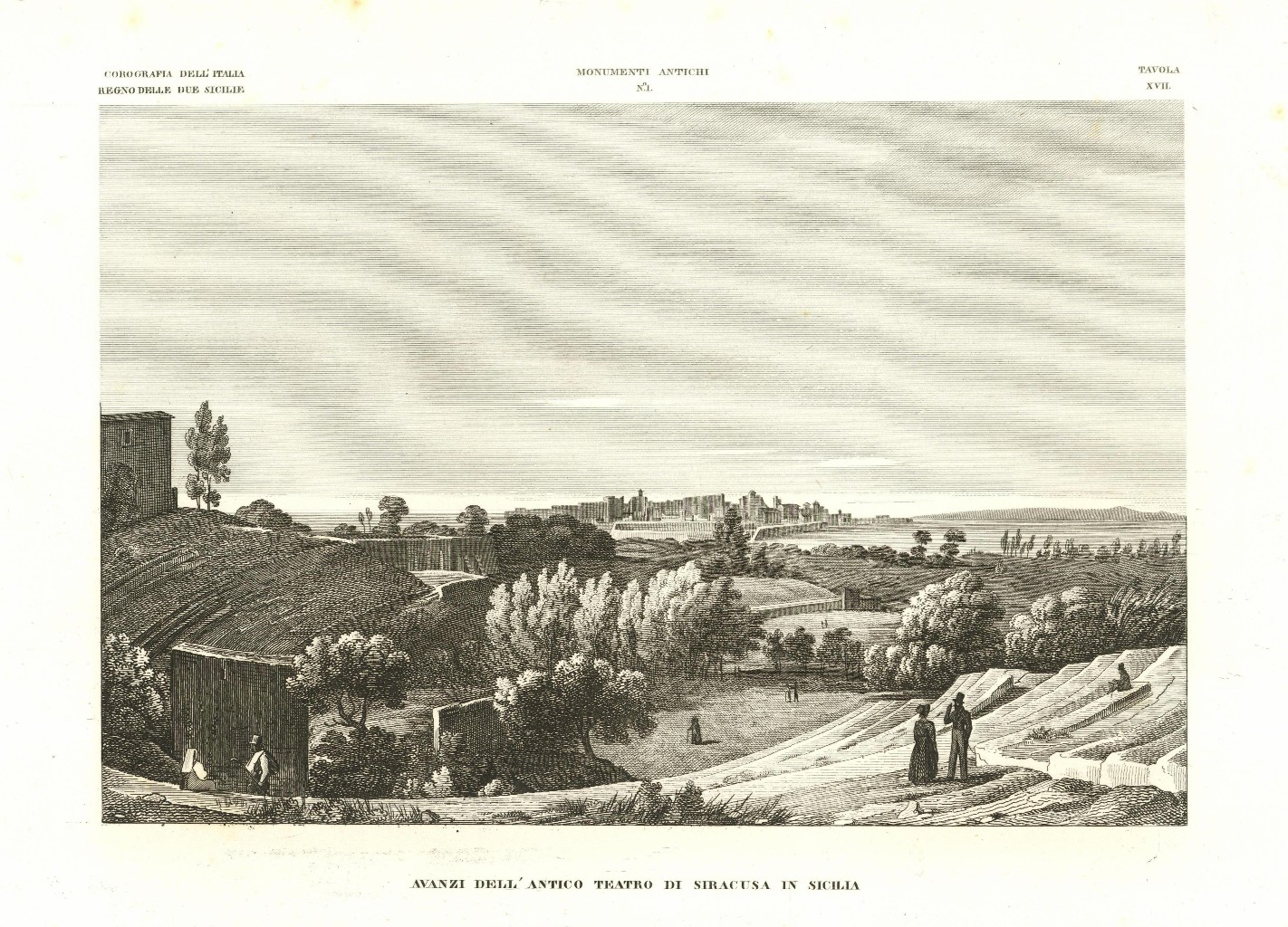 Avanzi dell'Antico Teatro di Siracusa in Sicilia