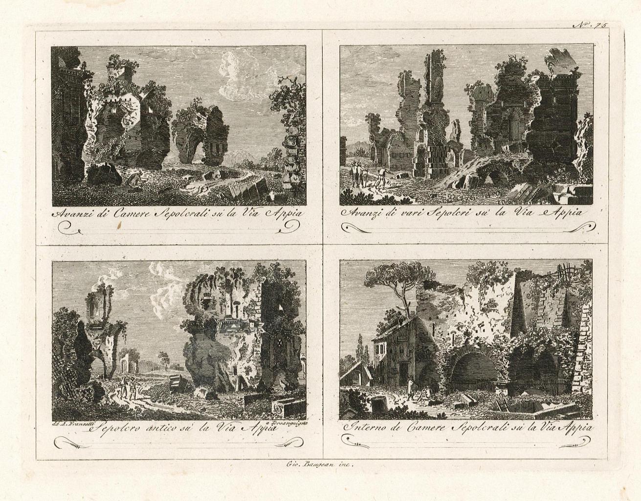 AVANZI DI CAMERE SEPOLCRALI SU LA VIA APPIA / AVANZI …