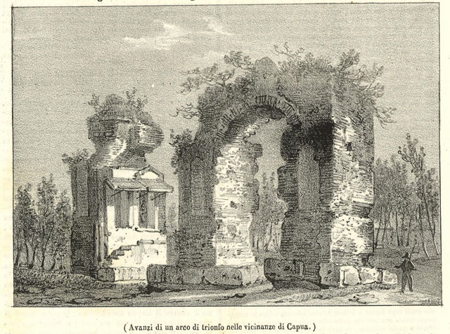 Avanzi di un arco di trionfo nelle vicinanze di Capua