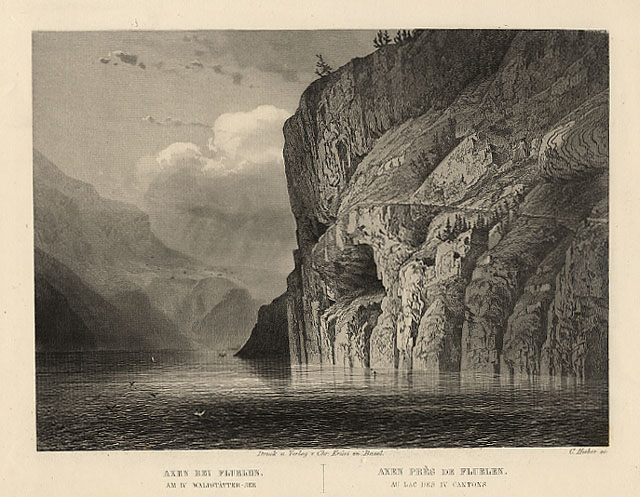 Axen près de Fluelen au Lac des IV Cantons