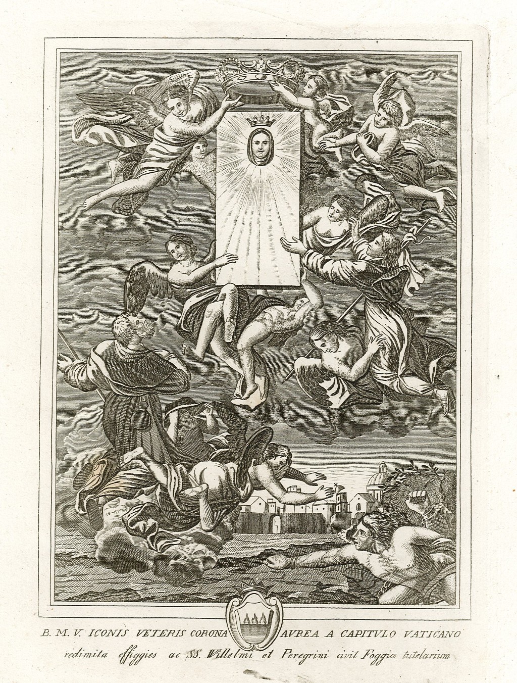 B.M.V. iconis veteris corona aurea a capitulo Vaticano redimita effigies …