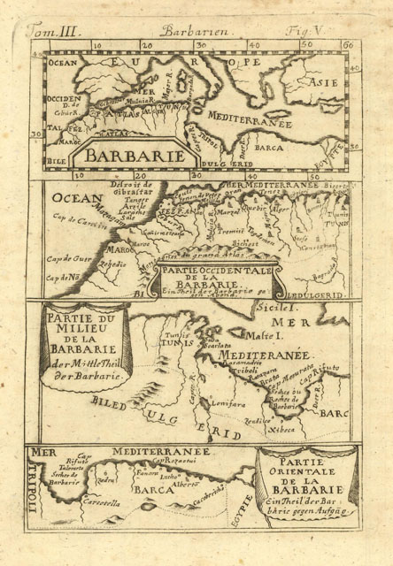 Barbarie- Partie occidentale de la Barbarie - Partie du milieu …