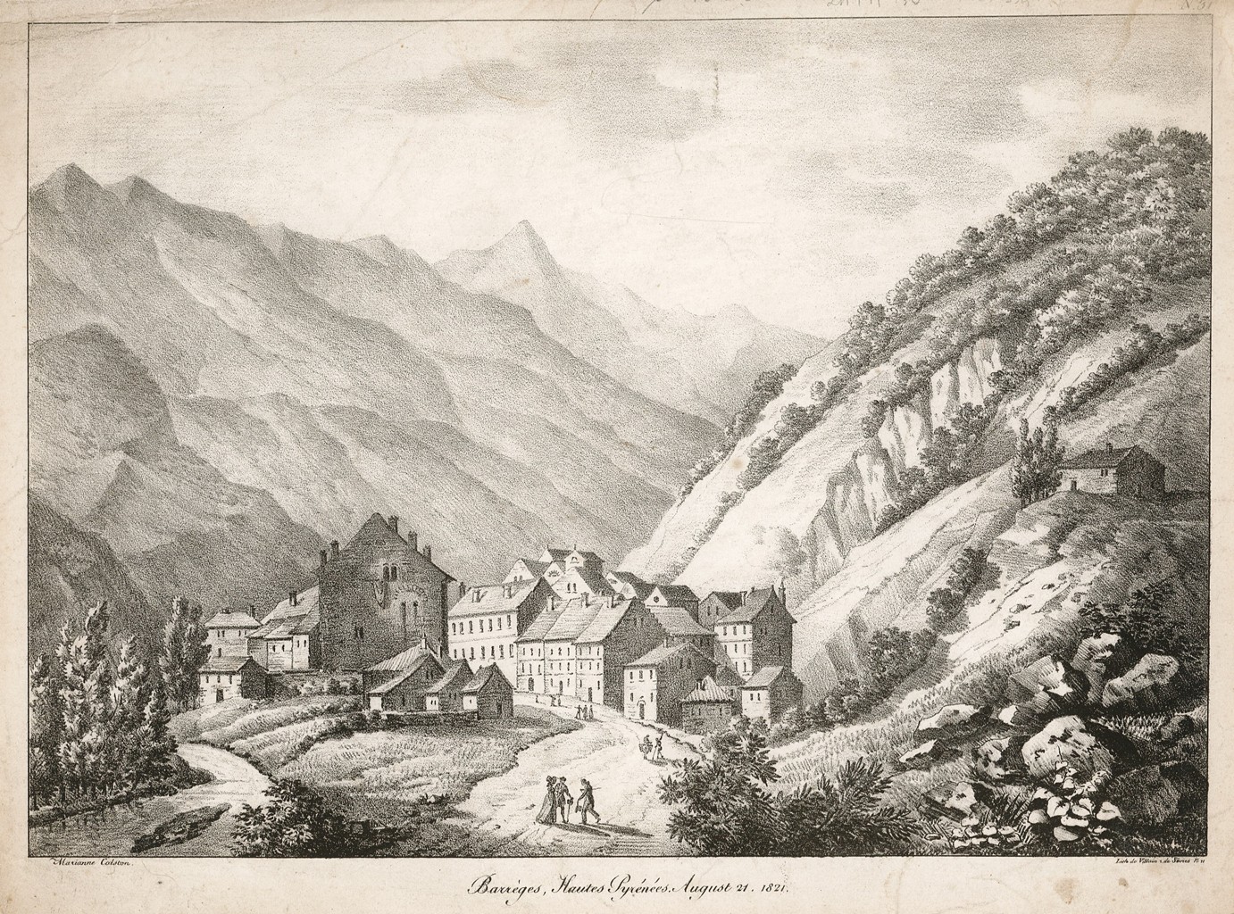 Barrèges, Hautes Pyrénées. August 21. 1821