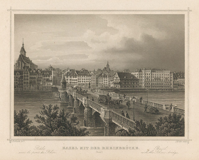 Basel mit der Rheinbrucke