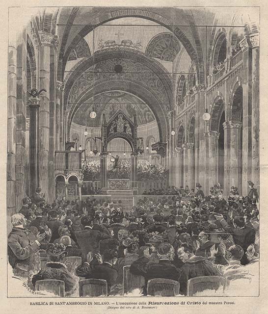 Basilica di Sant’Ambrogio in Milano - L’esecuzione della Risurrezione di …