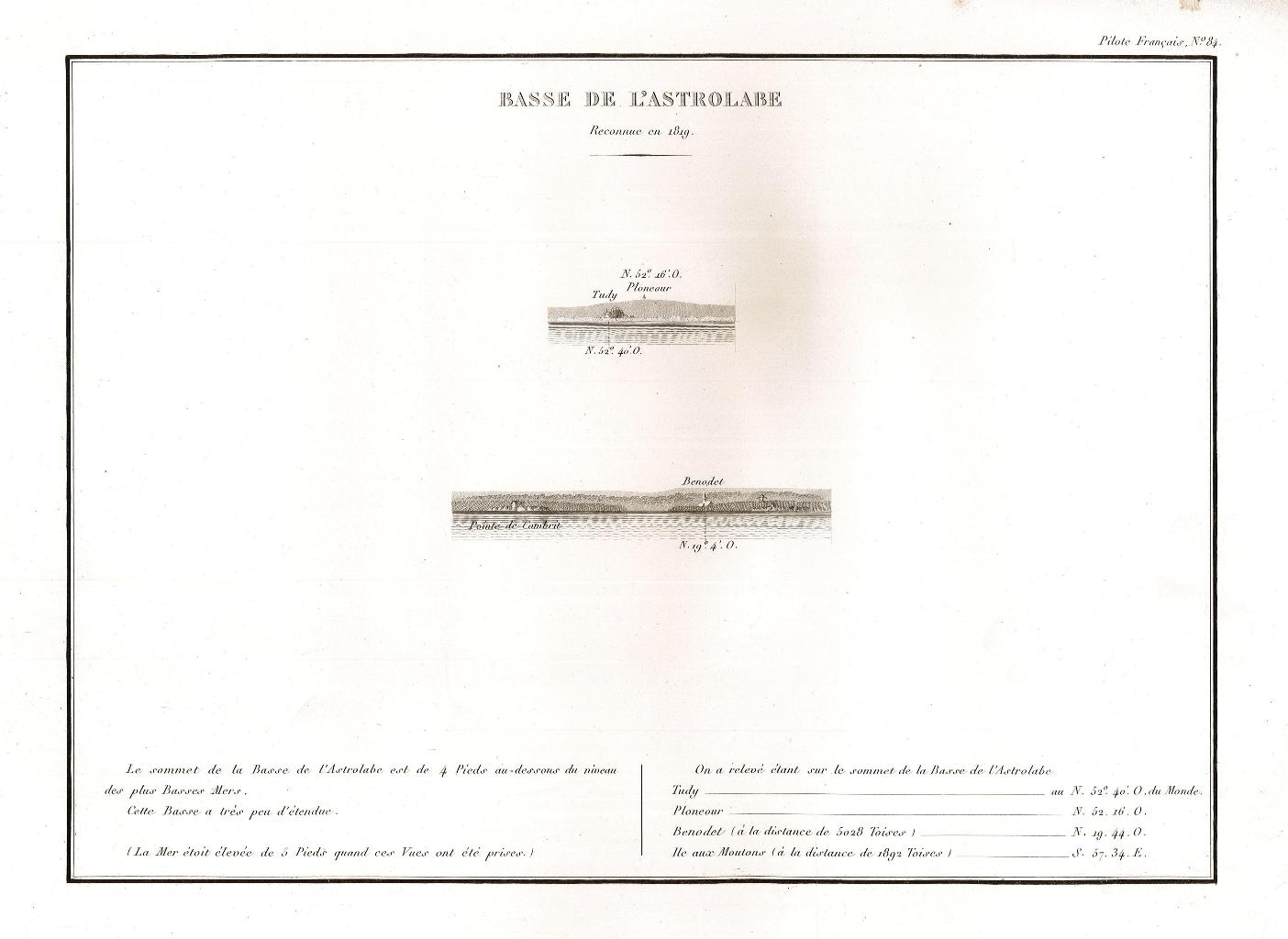 Basse de l'Astrolabe - Reconnue en 1819
