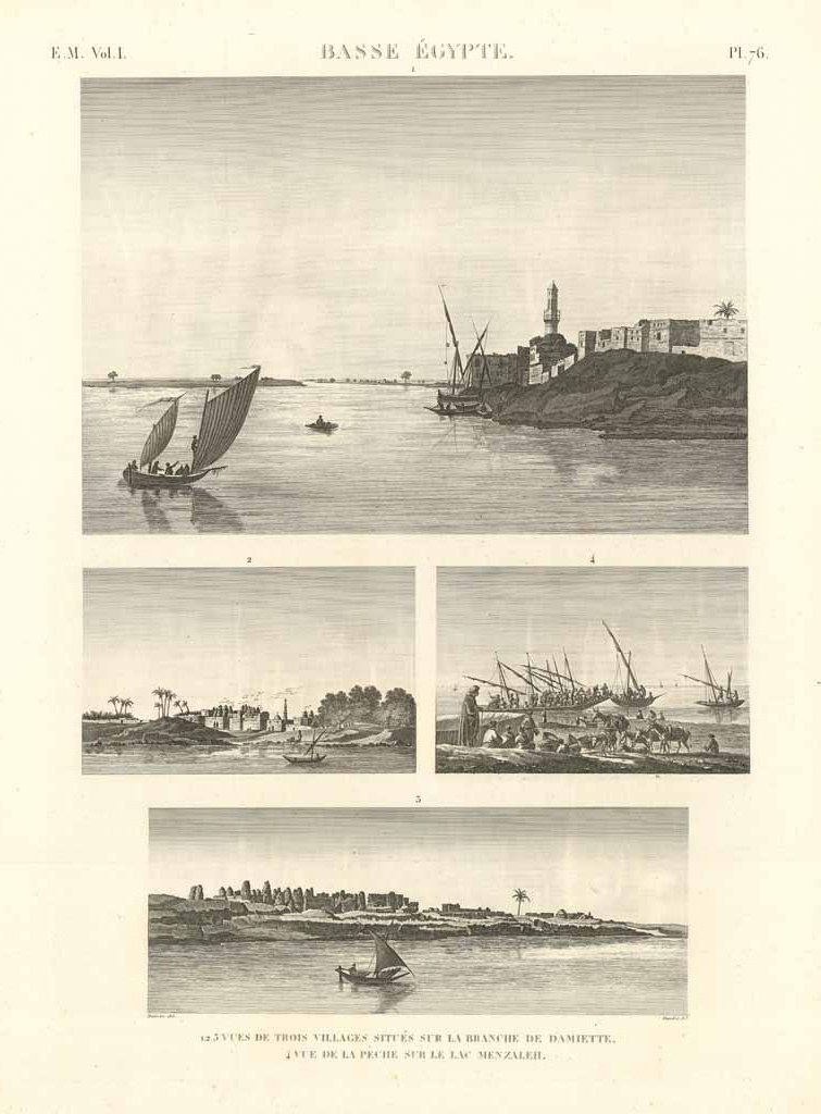 Basse Egypte - Vues de trois villages situés sur la …
