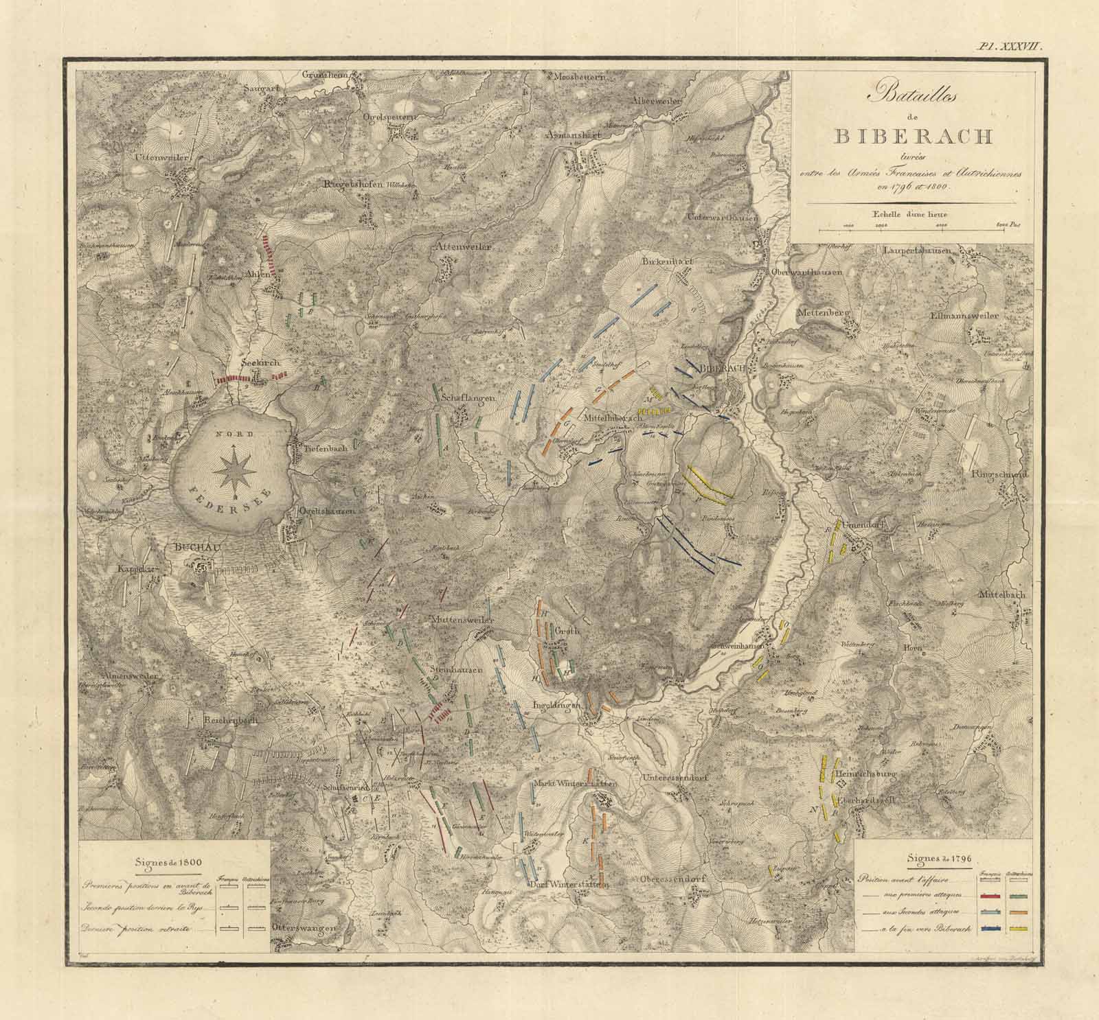 Batailles de Biberach livrées entre les Armées Francaises et Autrichiennes …