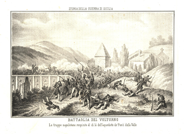 Battaglia del Volturno/Le truppe napoletane respinte al di là dell'acquedotto …