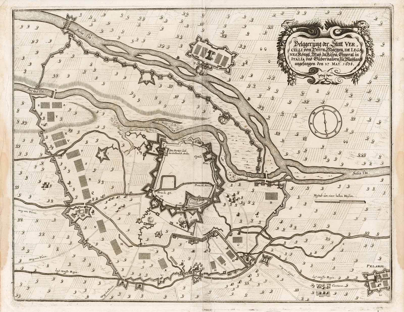 Belagerung der Statt Vercelli .
