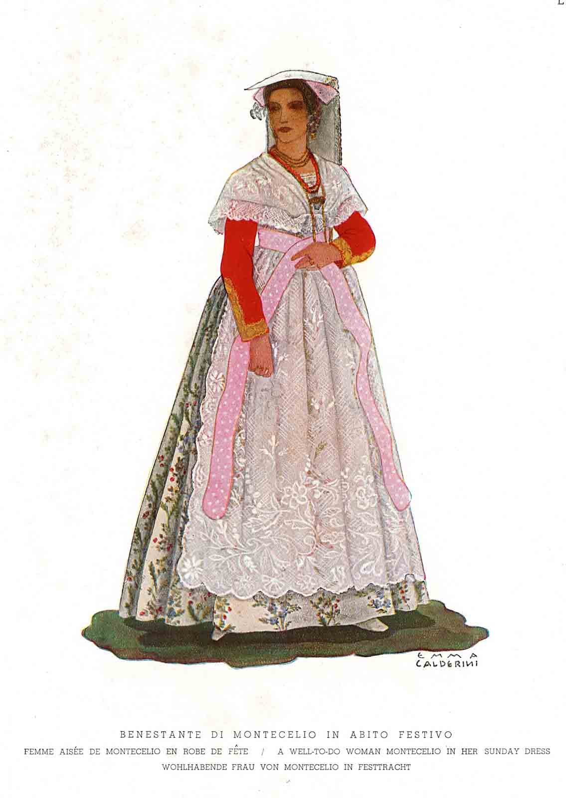 Benestante di Montecelio in abito festivo