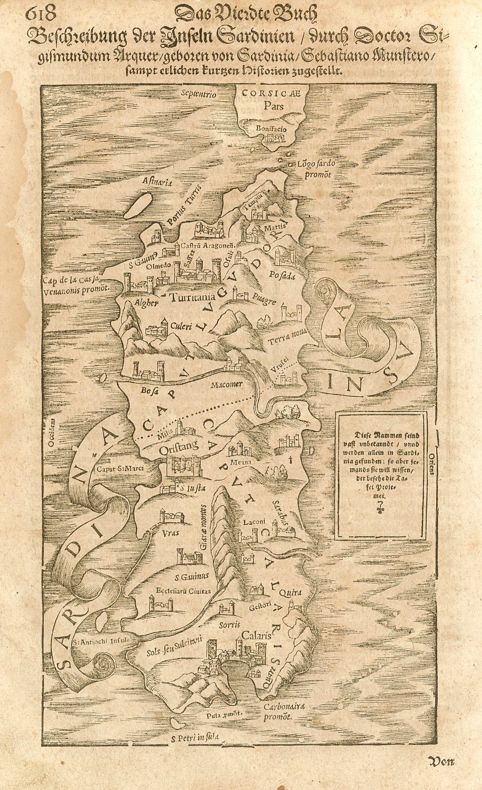 Beschzeibung der Inseln Sardinien