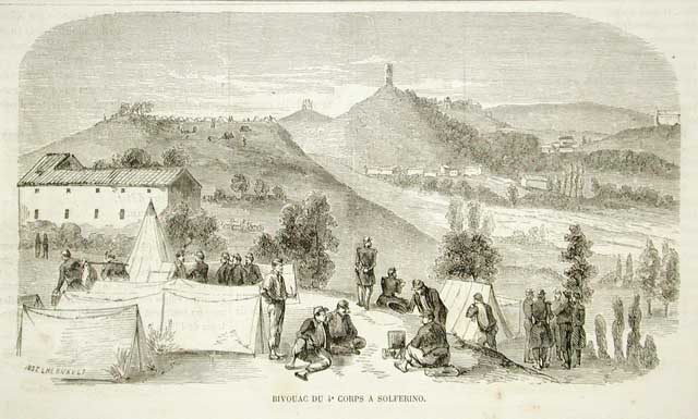 Bivouac du 4e corps a Solferino