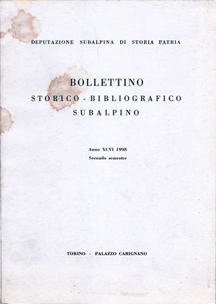 Bollettino Storico-Bibliografico Subalpino
