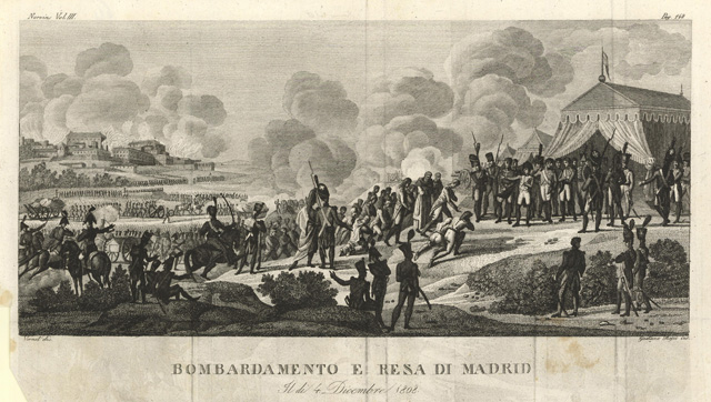 Bombardamento e resa di Madrid Il di 4 Dicembre 1808