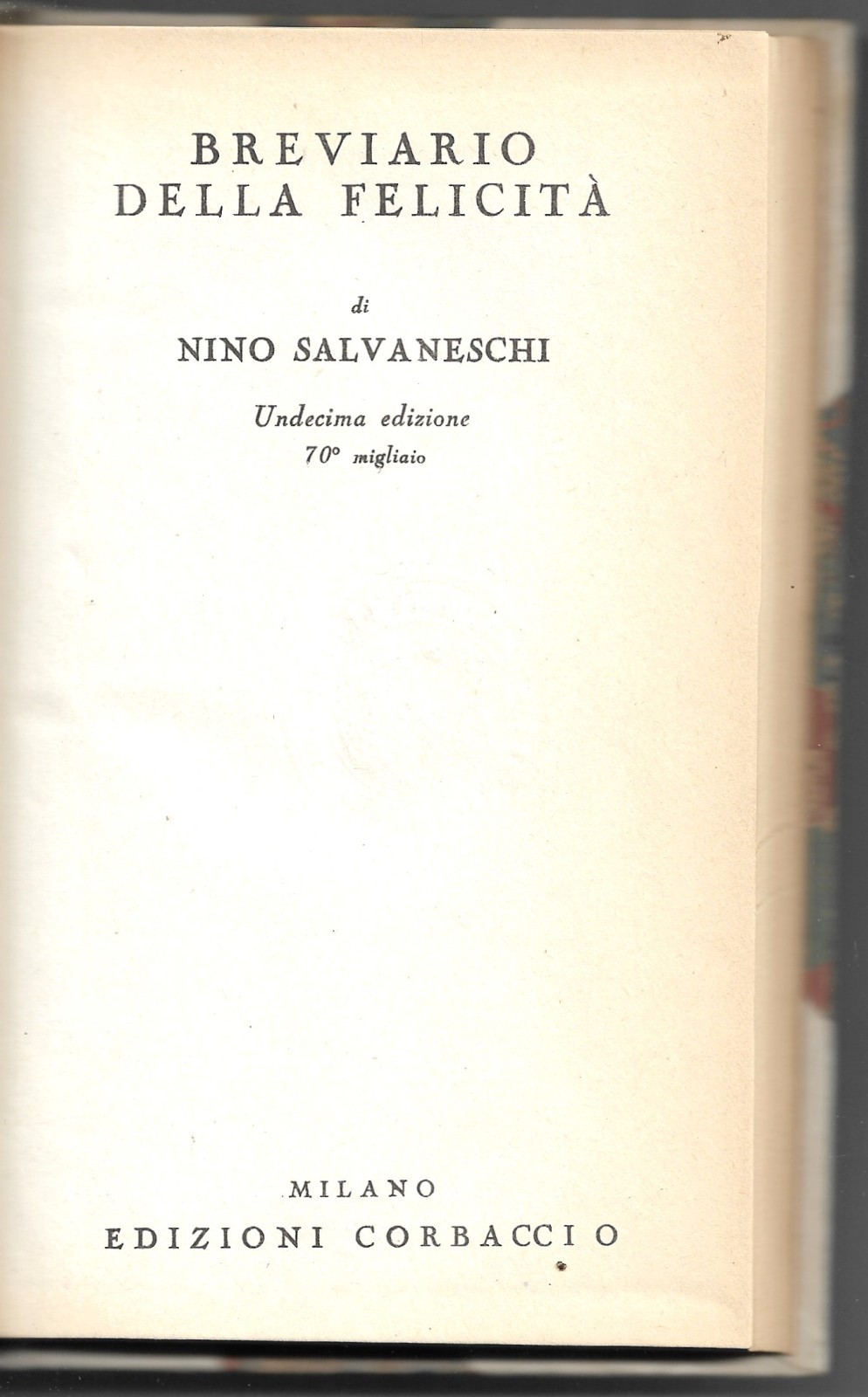 Breviario della felicità