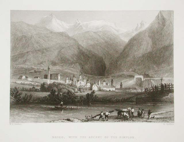 Brieg, with the ascent of the Simplon.