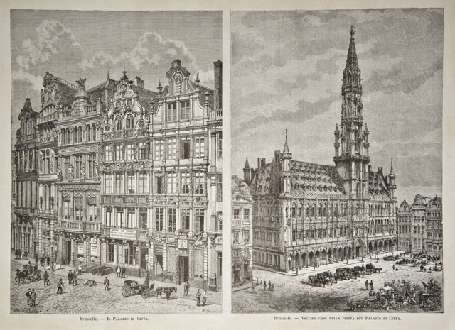 Brusselle / Il Palazzo di Città / Vecchie case della …