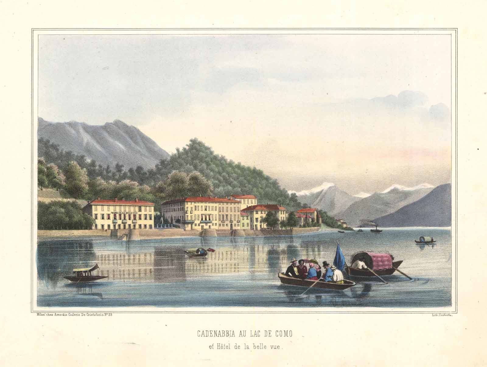 Cadenabbia au lac de Como et Hotel de la belle …