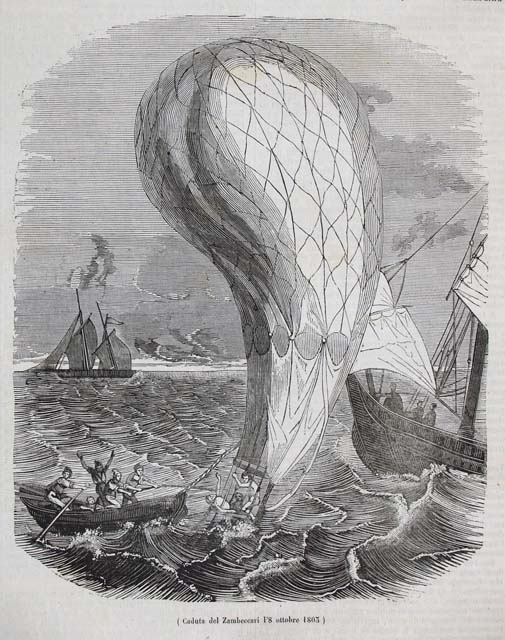 Caduta del Zambeccari l'8 ottobre 1803