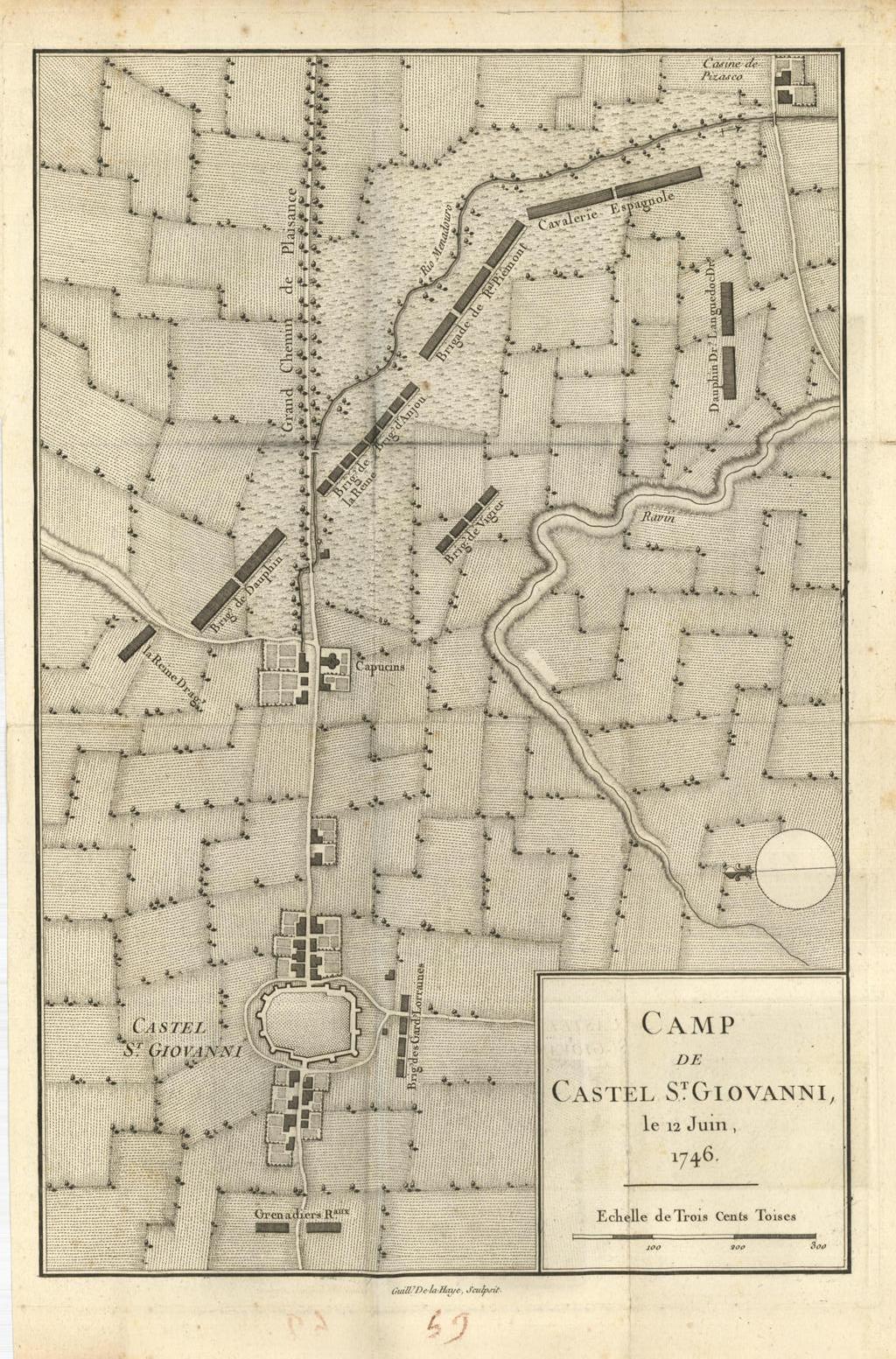 Camp de Castel St. Giovanni le 12 Juin 1746