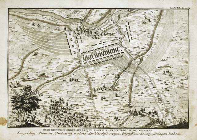 Camp de Denain ordre sur le quel lauteur auroit propose …