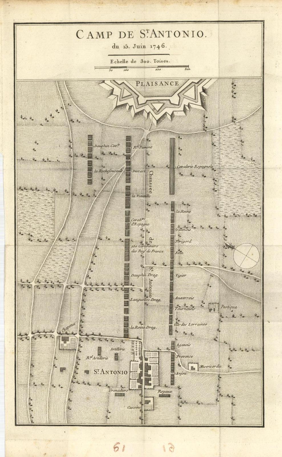 Camp de St. Antonio du 15 Juin 1746