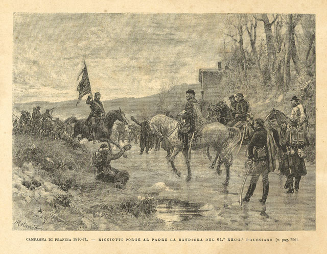 Campagna di Francia 1870 - 71 - Ricciotti porge al …