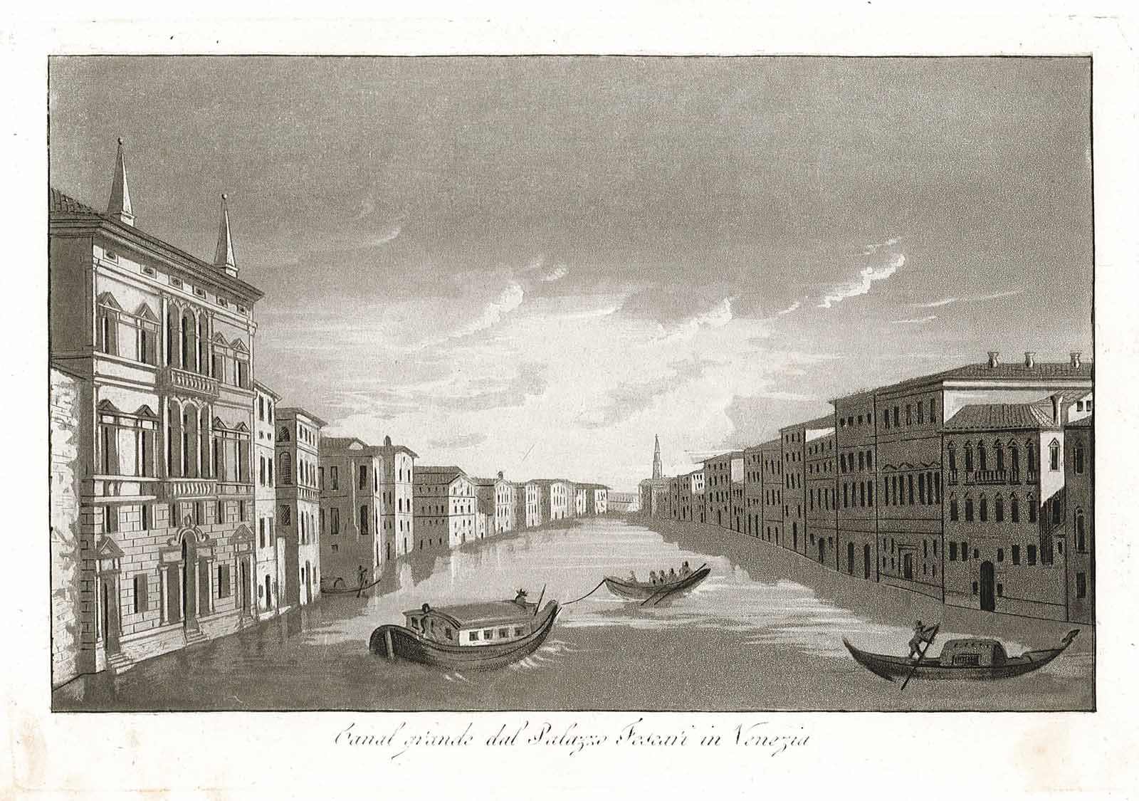 Canal grande dal Palazzo Foscari in Venezia